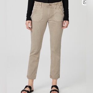 Paige Women’s Mayslie Straight Ankle Pant Light Tan Size 30